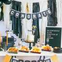 jeowicti 24 Pcs 2026 Graduation Party Supplies Favors Paper Food Trays 2026 Graduation Decorations Grad Table Decor Food Boats Snack Paper Trays Serving Tray Snack Bowl Grad Party Decorations