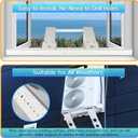 No-Drill Window AC Bracket, Heavy Duty Adjustable Air Conditioner Support for Single & Double Hung Windows, Fits 5,00024,000 BTU Units, Holds 220lbs, Easy Tool-Free Installation, Renter Friendly