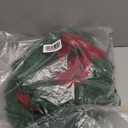 Artificial Christmas Wreath 63" Christmas Three Wreaths with 3 Red Velvet Bow Ribbon Front Door Decoration Wall Hanging Decoration for Xmas Party Home(Classic)