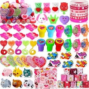 Taulaap 132 PCS Valentines Day Party Favors for Kids Boy Girl, Treasure Box Toys, Pinata Filler Goodie Bag Stuffers, School Classroom Rewards, Treasure Chest Prizes, Classroom Exchange Gifts Prizes