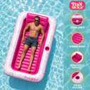 Poolsider Inflatable Tanning Pool Lounger |Large Inflatable Tanning Bed for Adults -4 in 1 Multipurpose Sunbed Tub | Pool Floats Adults