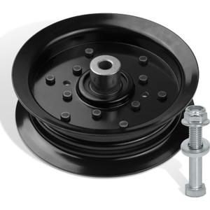 Flat Idler Pulley Compatible with Craftsman Husq Ariens Sears Poulan Riding Lawn Mower Tractor with 42" 46" 48" 54 Deck, Replace 197379, 196106