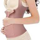 URSEXYLY Maternity Support Belt Postpartum Waist Trainer Shapewear Recovery Waist Cincher Beige, 6