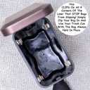 Homie Soft Close, Slim Trash Can 1.6 Gallon with Anti - Bag Slip Liner and Lid, Use as Mini Garbage Basket, Slim Dust Bin, or Decor in Bathroom, Restroom, Kitchen, or Bedroom (Bronze)