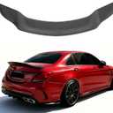 time secret Duckbill Rear Spoiler for Mercedes Benz W205 C-Class C63 C160 C180 C200 C250 C300 C400 C450 2015-2021, Trunk Tail Deck Lid Splitter Wing Lip (Carbon Fiber Pattern)