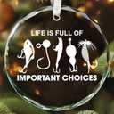 Fishing Ornament - Fisherman Ornaments for Christmas Tree, Fisher Christmas Ornaments - Fishing Gifts for Fisherman, Men, Dad, Husband - Glass Ornament 2025