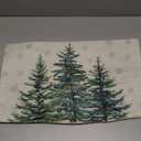 AVOIN colorlife Christmas Trees Snowflake Throw Pillow Cover, 12 x 20 Inch Winter Holiday Cushion Case Decoration for Sofa Couch