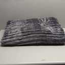 Bedsure GentleSoft Grey Fleece Queen Blanket for Couch - Cozy Soft Blankets for Women, Cute Small Throws for Girls, 90x90 Inches