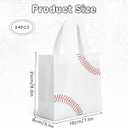 MveLwodx 24 Pcs Non-Woven Baseball Bags with Handles, Sports Party Favors Gift Bags, Baseball Birthday Decorations Wrapping Paper,Treats Bags for Desserts Sports Parties Supplies Birthday Decor
