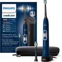 Philips Sonicare ProtectiveClean 6500 Rechargeable Electric Toothbrush, with Pressure Sensor, 3 Cleaning Modes, SmarTimer and QuadPacer, 14-Day Battery Life, Charging Travel Case, Navy Blue, HX6462/07