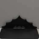 HZYSLYJ Bat Shelf Floating Shelves for Wall,15.5 inch Wall Shelf with 3 Key Hooks,Black Shelves for Living Room Bedroom Kitchen Gothroom