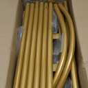 7.2 Ft Round Balloon Arch stand Gold Backdrop Frame for Wedding , Birthday, Baby Shower, Graduation, Party Decoration-Heavy Duty Steel with Carry Bag-JC HUMMINGBIRD