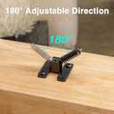 Adjustable Height and Angle Stainless Steel Connectors for Easy Installation of 1/2" Deck Stair Hollow Metal Balusters (20, Not Include Shoes)