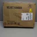 Simple Deluxe Velvet Hangers 30 Pack, Non-Slip Clothes Hangers with Shoulder Notches, 360 Swivel Hooks, Heavy Duty Coat Suit Hangers for Closet Space Saving, White