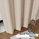 Gwine Linen Valance Curtain, Light Filtering Faux Linen Textured Valance Kitchen Curtain for Window, Rod Pocket Small Short Curtains for Laundry Basement, 60Wx18L Inch, 1 Piece