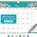 Desk Calendar 2025-2026, AgePlace Large 22" x17" Wall Calendar 2025 Covers June 2025 - December 2026, Monthly Desktop Calendar with Different Watercolor Artwork for Each Month for Home & Office School