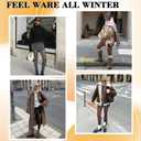 Fleece Lined Tights Women,Warm Pantyhose leggings Women,Fake Translucent Thermal Tights for Winter (Brown, M)