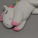 hitoshe Unicorn Stuffed Animal, Soft Unicorn Plush Hugging Pillow Toy Gifts for Kids (White, 15.7 in)