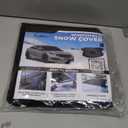 EcoNour Windshield Cover for Ice and Snow - Universal Fit for Car, SUV, Truck, Heavy Duty 600D Oxford Fabric Frost Protector for Ice & Sleet, Includes Anti-Theft Straps, Medium (69"x42")