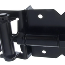 Self Closing Gate Hinge 2-Pack (Black Finish) | The Best Set of Vinyl Fence Gate Hinges ★ BONUS Installation Guide (see below) | Adjustable to Stop Gate Dragging | Heavy Duty Black Gate Hinges For Vinyl and Wood Fences | In Business 20 Years!