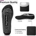 Vanjua 4 Pairs Pilates Socks with Grip for Women, Non Slip Yoga Socks, Grippy Socks for Barre, Dance, Workout and Hospital