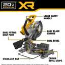 DEWALT 20V MAX XR 10 in. Double Bevel Fixed Miter Saw (Tool Only) (DCS714B)