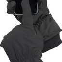 Heat Logic Thermal Winter Gloves, Touchscreen Compatible with Fleece Lining For Cold Weather, Water-Resistant Hiking Gloves (Large-X-Large, Black - With Extended Gauntlet Cuff)