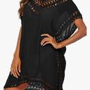 Adisputent Womens Swimsuits Cover Ups Crochet Chiffon Beach Cover Bathing Suit Bikini Wear Coverups Dress, XL