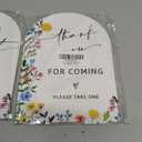 2 x Acrylic Wedding Signs Love is Sweet Sign for Reception, 6x8" Floral Themed Arch Acrylic Dessert Table Decor, Love Is In Bloom & Baby In Bloom Decorations for Baby Shower Bridal Shower Engagement, (Mix)