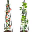 2 Pack Garden Trellis for Climbing Plants Outdoors,65Inch Cucumber Trellis Garden Obelisk Trellis Rustproof Plants Support with Adjustable Heights for Indoor Potted Plants, Vines, Vegetables