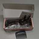 REECHO Curly Hair Extensions - 4PCS 18" GoGo Curly Clip in Hair Extensions 100% Super Protein Hairpieces with Invisible Lace Weft Silky Natural Look for Women - Chocolate Brown with Golden Highlights