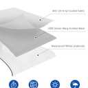 RV Awning Fabric Replacement, Upgraded 18.5oz Vinyl Camper Awning Replacement, Universal Outdoor Canopy for Electric and Manual RV Awning (20'(Fabric 19'2"), White)