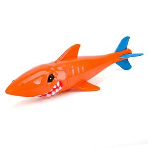 ZHFUYS 18.46" Diving Pool Toy Underwater Swimming Throwing Diving Torpedo Shark (Orange)