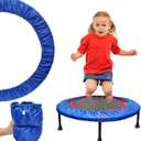 Spring Cover for Mini Trampoline, 600D Oxford Cloth 3 Layer Shock Absorbent Replacement Pad, Waterproof for Small Trampoline (36 Inch, Blue)