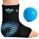 Hilph Ankle Heel Ice Pack Wrap for Plantar Fasciitis with Massage Ball, FSA Eligible Thickened Gel Cold Therapy Sleeve for Foot Pain Relief, Achilles Tendonitis, Ankle Swelling, Post-Running Recovery