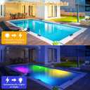 Solar Pool Lights, Pool Lights, 10-Color 4-Mode Light Sensing LEDUnderwater Swimming Lighting with Timer Off, 2025 Submersible Pool Lights for Above Ground In-ground Inflatable Pool-4 Pack