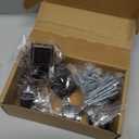 Ravinte Hardware 10 Pack Kitchen Cabinet Pulls Square Drawer Single Hole Handles Oil Rubbed Bronze for Cupboard Gold Dresser Solid