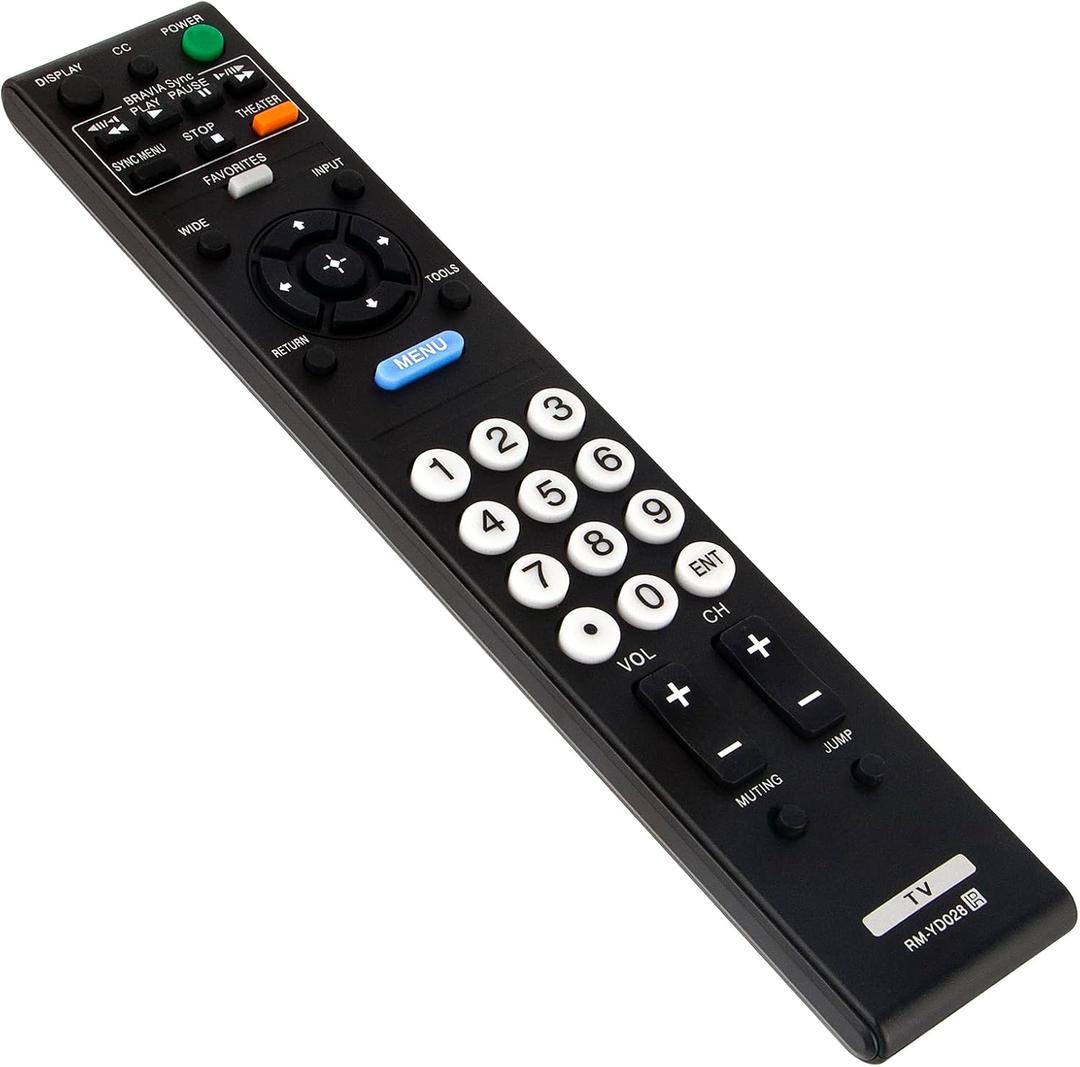 Replacement Remote RM-YD028 Suits for Sony BRAVIA LCD TV KDL-32L504 KDL-26L5000 KDL-32L5000 KDL-22L5000 KDL-37L5000 KDL-52VE5 KDL-46VE5 KDL-40VE5 KDL-40SL150 KDL-52V5100 KDL-40V5100 KDL-46V5100