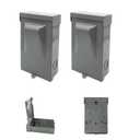 Wells 2 Pack AC Disconnect Box 60AMP 120/240VAC Non-Fuse Disconnect Outdoor Waterproof Disconnect Metal Box Pull Out Switch for Home and Light Commercial Air Conditioning