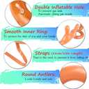 Christmas Games for Family Party, 4 Pack Inflatable Reindeer Antler Ring Toss Game Great Christmas Games for Adults and Kids