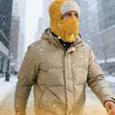Winter Trapper Hat for Men - Windproof & Waterproof Hat with Removable Mask Goggles Ear Flaps