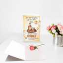 3 x Funny Whiskey Birthday Card for Men Women or Friend, Humor Bday Card for Boyfriend Girlfriend,I'm Not Saying You're Old Cute Birthday Cards for Family 30th 40th 50th 60th 70th (Whisky Birthday- 01)