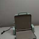 Bella 10"x 20" Ceramic Fold-n-Store Dual Temp Griddle, Fits-anywhere Kitchenware, EverGood Ceramic Nonstick Coating, 2 Temperature Zones up to 400F, Dishwasher Safe Drip Tray, 1500 Watt, Seaglass