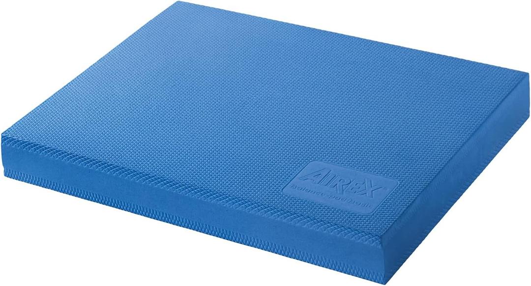 AIREX Balance Pad  Stability Trainer for Balance, Stretching, Physical Therapy, Exercise, Mobility, Rehabilitation and Core Training Non-Slip Closed Cell Foam Premium Balance Pad (Basic, Blue)
