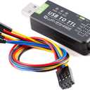 Industrial USB to Serial Adapter UART Serial Adapter FT232RL Serial to USB Converter USB to TTL Adapter Port Module Support Multi Systems and Multi Protection Circuits with Shell