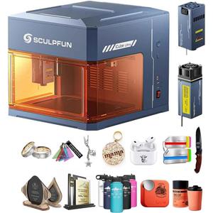 SCULPFUN iCube Ultra Dual 1.2W IR & 12W Diode Dual Laser Engraver, 12W Diode + 1.2W Infrared