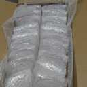 Patelai 36 Pieces Clear Glass Pillar Candle Holder Plates 4 Inch Round Glass Candle Plate Small Flat Tray for Dining Table Centerpiece Wedding Spa Home Party Decoration