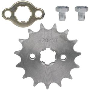 428-15T Front Sprocket 17mm Replacement Parts Fit for 50cc 70cc 110cc 125cc 140cc 160cc Honda TaoTao Roketa Coolster Sunl Lifan Chinese ATV Quad Dirt Bike.(17mm,428-15T)