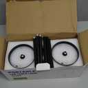 JACKYLED Cordless Table Lamps Rechargeable, 3 Adjustable Height, 5000mAh Battery Operated, 3 Colors Smooth Dimming, Portable LED Waterproof Table Lamp for Dining, Bedroom, Outdoor (2 Pack) (Black)