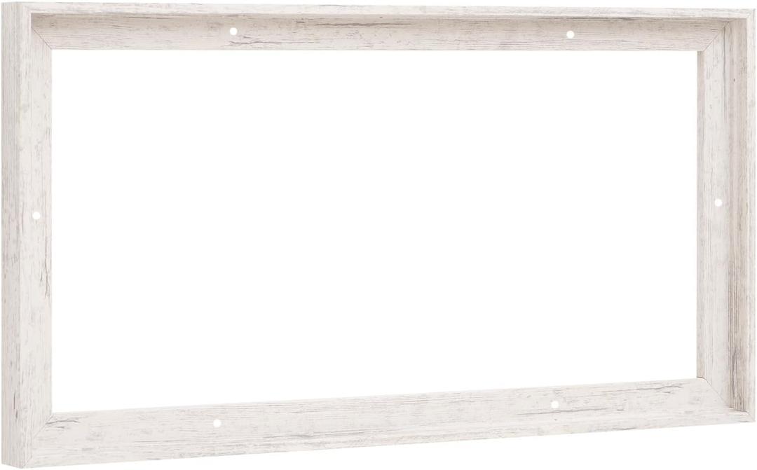 Pixy Canvas Floater Frame 10x20 for 3/4 (0.75) inch Deep Canvas Paintings/Canvas Prints/Wood Canvas Panels/Wall Art/Wall Decor/Home Decor/Artwork (Distressed White, 10 x 20 inch, Landscape)